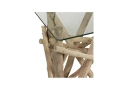 Console En Bois Flotté/Verre - COMCIA -Electroménager Soldes console 11129719