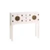 Console 4 Portes, 3 Tiroirs Blanc Meuble Chinois - PEKIN -Electroménager Soldes console 11129977