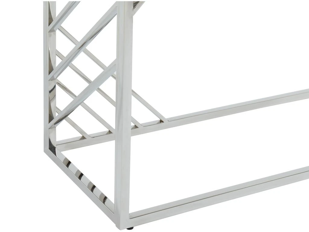 Console En Verre Trempé Et Acier Inoxydable - Chromé - SIMATO De Pascal MORABITO 8 Console En Verre Trempé Et Acier Inoxydable - Chromé - SIMATO De Pascal MORABITO – Image 6