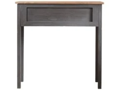 Table Bureau Console 1 Tiroir Bois Gris Shabby 75x75x30,5 13 Table Bureau Console 1 Tiroir Bois Gris Shabby 75x75x30,5 -Electroménager Soldes console 12611169