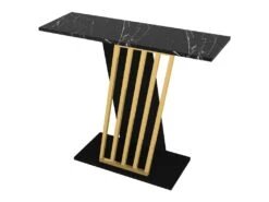 Console - Effet Marbre Noir Et Doré - ORSONA -Electroménager Soldes console 13072255
