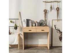 Console 2 Tiroirs En Bois -Electroménager Soldes console 13392791