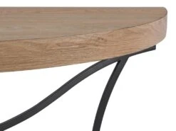 Console En MDF Et Métal - Naturel Et Noir - LOLANA -Electroménager Soldes console 13423701
