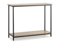 Meuble D'entrée Chloe Couloir Avec 1 étagère Inférieure, Chêne/noir