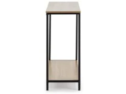 Meuble D'entrée Chloe Couloir Avec 1 étagère Inférieure, Chêne/noir -Electroménager Soldes console 13625791