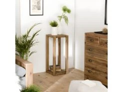 ANDRIAN - Sellette Marron Bois Pin Recyclé