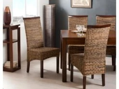 EDEN - Sellette Marron 3 Niveaux Bois Mindi -Electroménager Soldes console 14653725