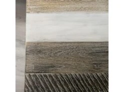 LEANDRE - Console Noire Rectangulaire Avec Tablette Bois Acacia Et Acier Noir -Electroménager Soldes console 14654243