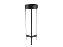 DALY - Sellette Ronde / Porte Plantes GM Noire Piètement Métal -Electroménager Soldes console 14654251