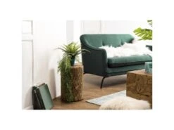 SUZY - Table D'appoint Marron Ronde 30x30cm Mosaïque Bois Teck