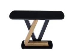 Console En MDF - Naturel Et Noir - BANEMIA -Electroménager Soldes console 15938449