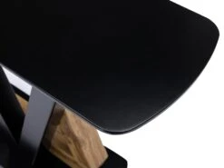 Console En MDF - Naturel Et Noir - BANEMIA -Electroménager Soldes console 15938457