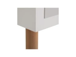 Console 3 Tiroirs Blanc/Gris - KAÏA -Electroménager Soldes console 17629279