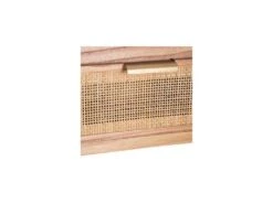 Console 3 Tiroirs Bois/Rotin - DAKUNA -Electroménager Soldes console 17629401