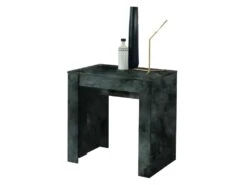 Console Extensible 4 Allonges Béton Foncé - TINO