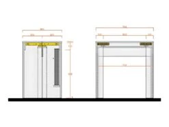 Console Extensible 4 Allonges Béton Foncé - TINO -Electroménager Soldes console 17629425