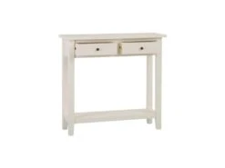 Console 2 Tiroirs Blanc Cassé - RIF -Electroménager Soldes console 17629431