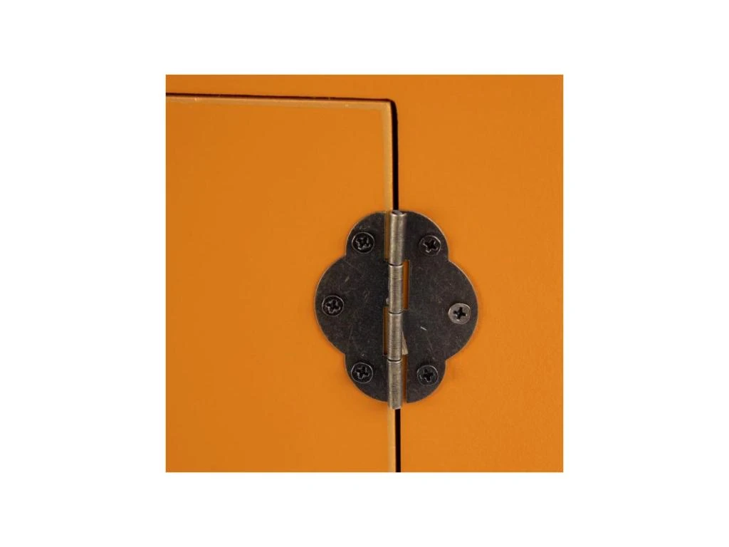 Console 4 Portes, 3 Tiroirs Orange Meuble Chinois - PEKIN 7 Console 4 Portes, 3 Tiroirs Orange Meuble Chinois - PEKIN – Image 5