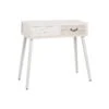 Console 2 Tiroirs Bois Clair/Blanc - LINO -Electroménager Soldes console 17636857