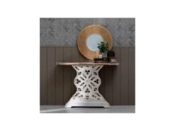 Console Bois Blanchi - ROSANA 9 Console Bois Blanchi - ROSANA -Electroménager Soldes console 17787479