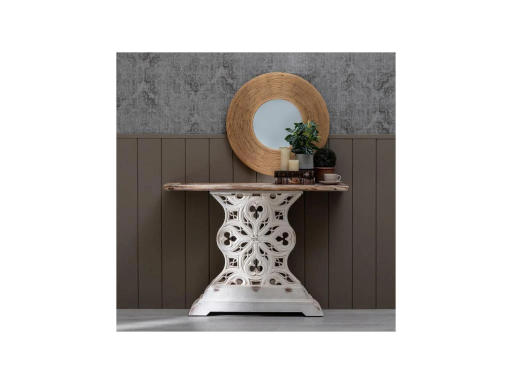 Console Bois Blanchi - ROSANA 4 Console Bois Blanchi - ROSANA – Image 2