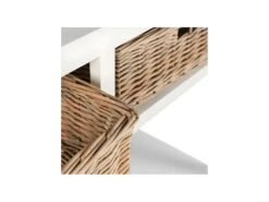 Console Avec 2 Paniers En Osier - MARIN -Electroménager Soldes console 18000035