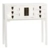 Console 2 Portes 6 Tiroirs Blanc - SHANGHAI 2 Console 2 Portes 6 Tiroirs Blanc - SHANGHAI -Electroménager Soldes console 18000037