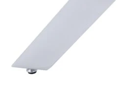 Console En Verre Trempé Et Métal Chromé - Transparent - COSIMA -Electroménager Soldes console 18364991