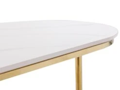 Console En Céramique Et Métal Doré - Effet Marbre Blanc - CALOURA 15 Console En Céramique Et Métal Doré - Effet Marbre Blanc - CALOURA -Electroménager Soldes console 18803833