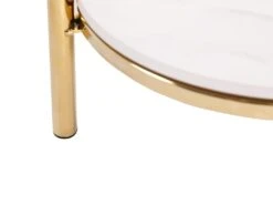 Console En Céramique Et Métal Doré - Effet Marbre Blanc - CALOURA 17 Console En Céramique Et Métal Doré - Effet Marbre Blanc - CALOURA -Electroménager Soldes console 18803835