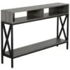 Console Table D'entrée BUNBURRY Grise -Electroménager Soldes console 21023731