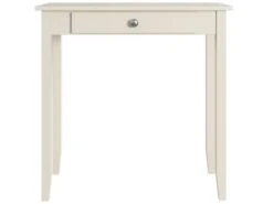 Table Console Avec 1 Tiroir En Bois Massif Blanc -Electroménager Soldes console 21685021