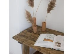 Bureau En Bois De Couleur Marron -Electroménager Soldes console 22184291