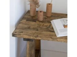 Bureau En Bois De Couleur Marron -Electroménager Soldes console 22184293