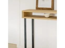 Console En Bois D'épicéa En Couleur Naturel 100 Cm -Electroménager Soldes console 22184337