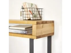 Console En Bois D'épicéa En Couleur Naturel 100 Cm -Electroménager Soldes console 22184339