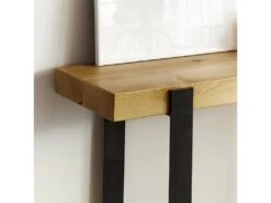 Console En Bois De Pin Des Flandres En Couleur Naturel 120 Cm -Electroménager Soldes console 22184349