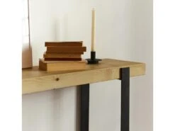 Console En Bois De Pin Des Flandres En Couleur Naturel 120 Cm -Electroménager Soldes console 22184351