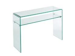 Console - 1 Niche - Verre Trempé - Transparent - STILEOS -Electroménager Soldes console 500621