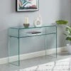 Console - 1 Niche - Verre Trempé - Transparent - STILEOS