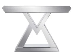 Console En MDF Et Miroir - Coloris : Argent - ISIDA De Pascal MORABITO -Electroménager Soldes console 578509