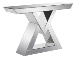 Console En MDF Et Miroir - Coloris : Argent - ISIDA De Pascal MORABITO -Electroménager Soldes console 578513