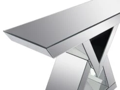 Console En MDF Et Miroir - Coloris : Argent - ISIDA De Pascal MORABITO -Electroménager Soldes console 578517