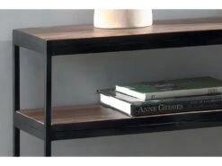 Console Salon GOA En Bois Massif. Meuble Style Industriel -Electroménager Soldes console 8929041