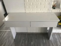 Coiffeuse Blanche 120 X 83 X 40 Cm