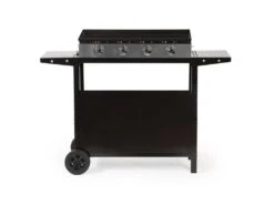Plancha Au Gaz MÉRIDA 4 Brûleurs + Chariot - HAPPY GARDEN -Electroménager Soldes cuisine exterieure 10068201