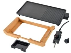 Dayron Oriental Style Griddle Gril Antiadhésif 1800W Naturel/Noir -Electroménager Soldes cuisine exterieure 12642173