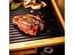 Dayron Oriental Style Griddle Gril Antiadhésif 1800W Naturel/Noir -Electroménager Soldes cuisine exterieure 12642177