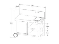 Desserte Pour Plancha NOVA XL - COOK'IN GARDEN -Electroménager Soldes cuisine exterieure 13428043