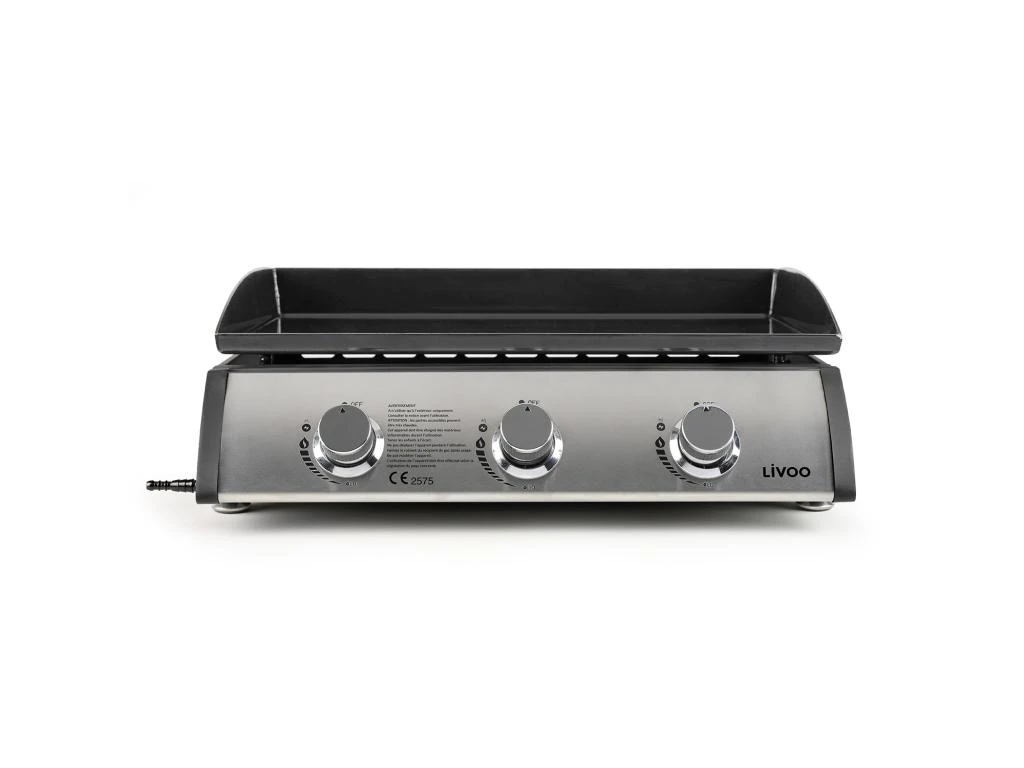 Livoo Plancha Gaz 7.5kw Plaque Acier émaillée 61x38cm - Doc277 3 Livoo Plancha Gaz 7.5kw Plaque Acier émaillée 61x38cm - Doc277